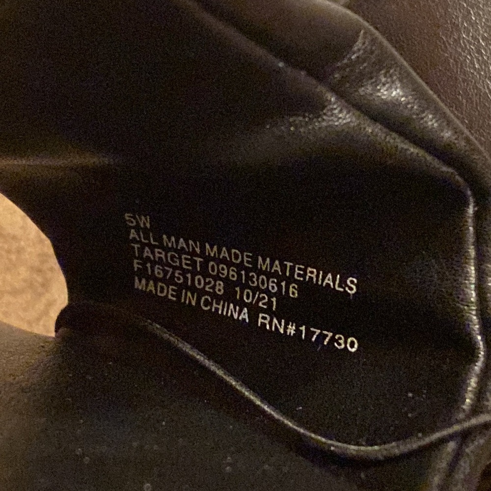 (163) NWT Women’s Black LuLu Flats by a new day. Size 5W - Picture 7 of 11